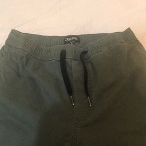 Zanerobe khaki green skinny chino pant